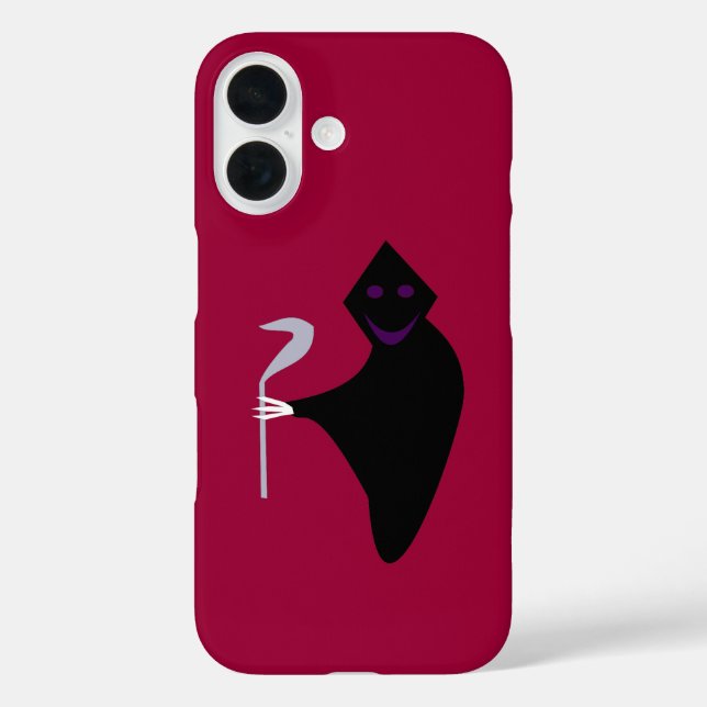 Grim Sensenmann Halloween iPhone Case (Rückseite)