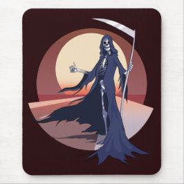 Grim Sensenmann Hitchwandern Mousepad