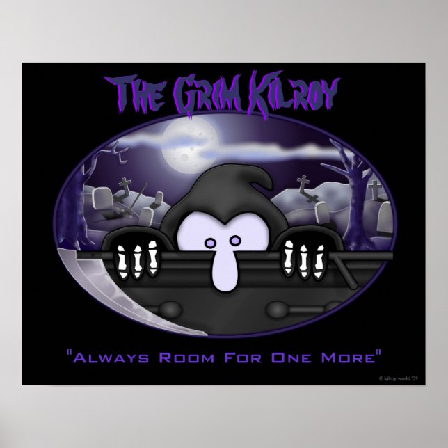 Grim Sensenmann Kilroy Poster (Vorne)