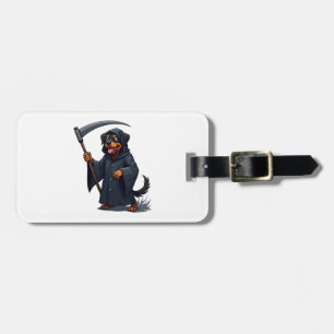 Grim Sensenmann Rottweiler Dog Gepäckanhänger