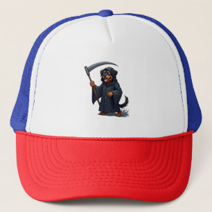 Grim Sensenmann Rottweiler Dog Truckerkappe