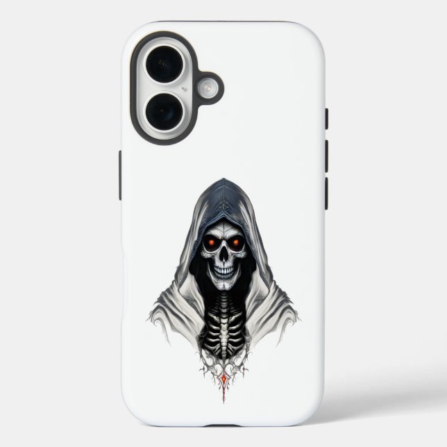 Grim Sensenmann Skull Tough Phone Case für iPhone  (Rückseite)