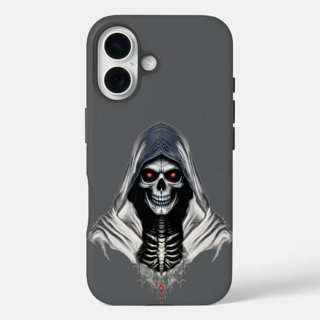 Grim Sensenmann Skull Tough Phone Case für iPhone  (Rückseite)