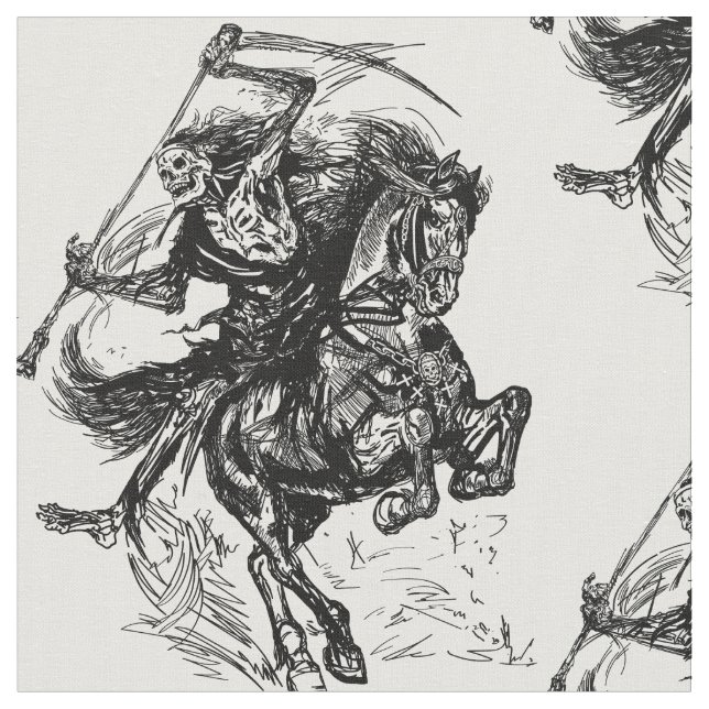 Grim-Sensenmann Stoff (Nahaufnahme)