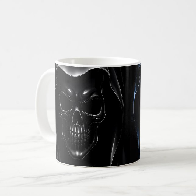 Grim Skull Kaffeetasse (Vorderseite Links)