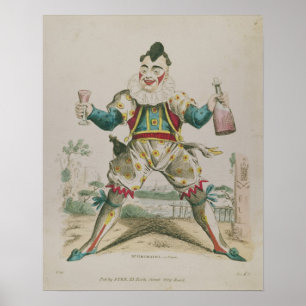 Grimaldi als Clown Poster