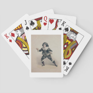 Grimaldi als Scaramouche, vom Commedia dell'Ar Spielkarten