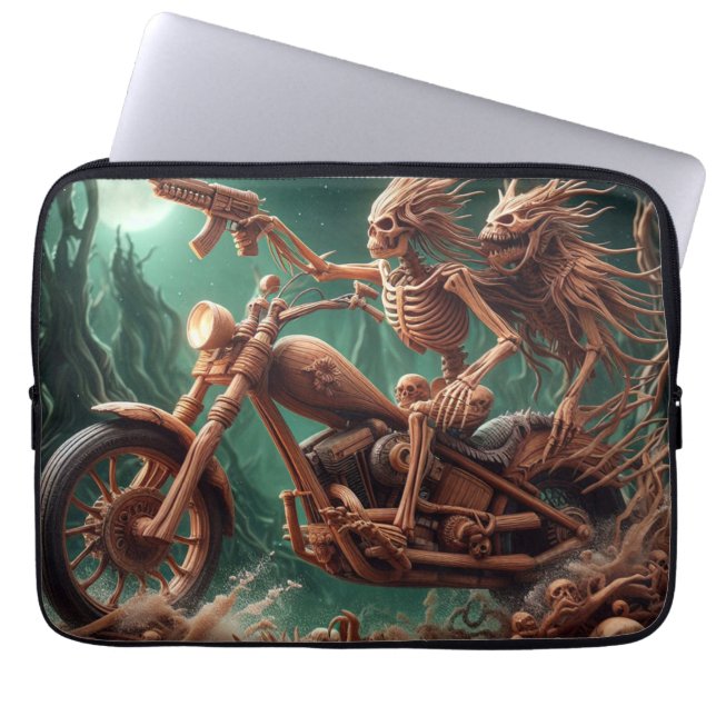 Grimbone und Skulldust montierten ihren großen Cho Laptopschutzhülle (Vorderseite)