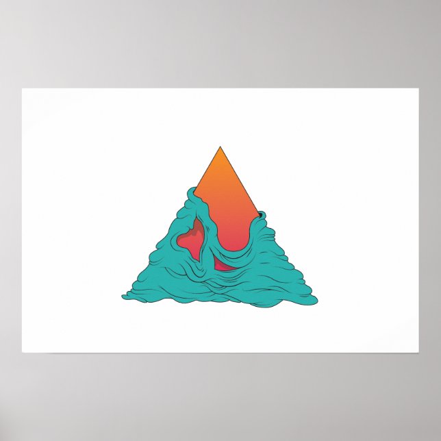 Grime Sunset Triangle Poster (Vorne)