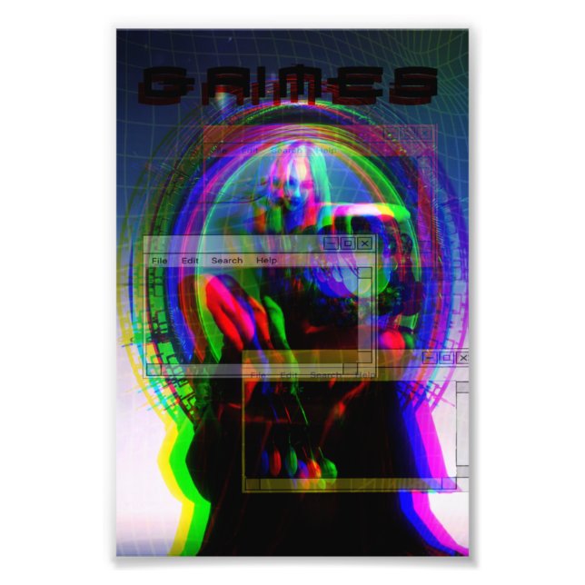 Grimes Poster Cyberpunk (Vorne)