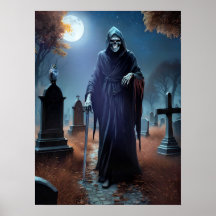 Grimischer Sensenmann - 18 x 24 Poster