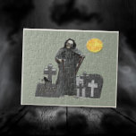 Grimischer Sensenmann Graveyard<br><div class="desc">Dieses Puzzle ist von einem düsteren Sensenmann Friedhof Original-Design von deluxephotos.</div>