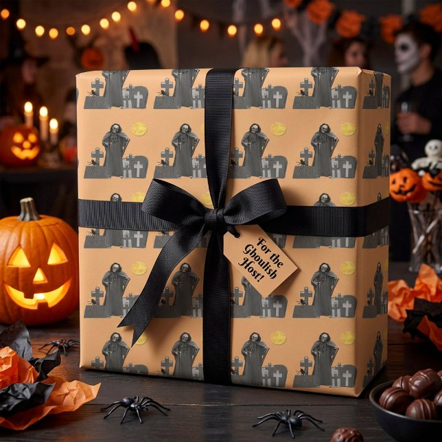 Grimischer Sensenmann Graveyard Geschenkpapier (Von Creator hochgeladen)
