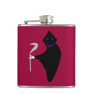 Grimischer Sensenmann Halloween Flask Flachmann
