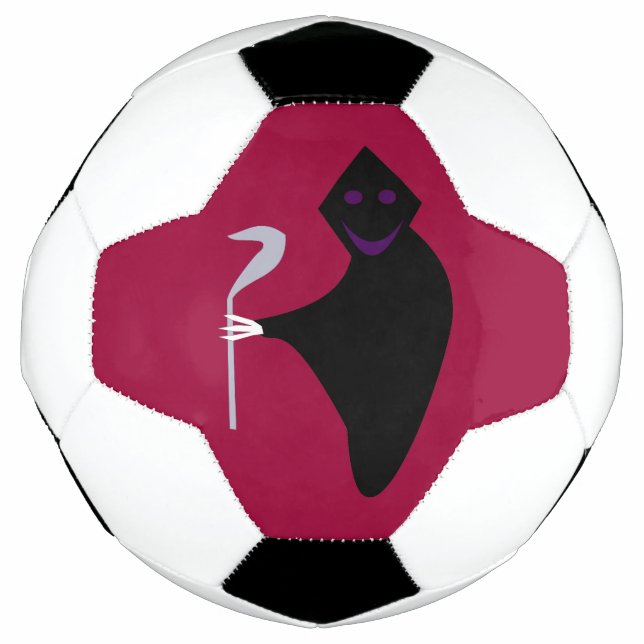Grimischer Sensenmann Halloween-Fußballball Fußball (Vorderseite)