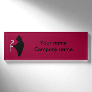 Grimischer Sensenmann Halloween Personalisiert Nam Namenschild