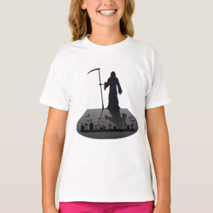 Grimischer Sensenmann Halloween T-Shirt
