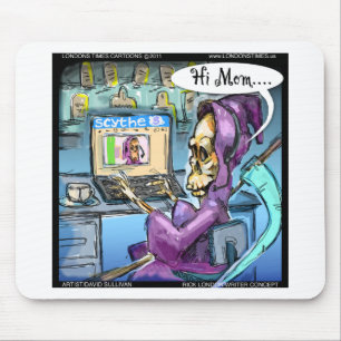 Grimischer Sensenmann & Skythe Funny Gifts Karten  Mousepad