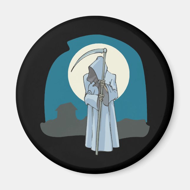 Grimischer Sensenmann und Mond Magnet (Vorne)