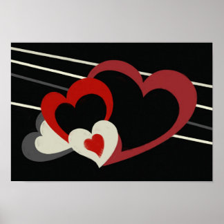 Grimm Hearts Print Poster