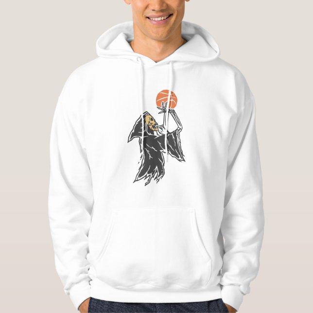 Grimm Sensenmann Basketball Hoodie (Vorderseite)