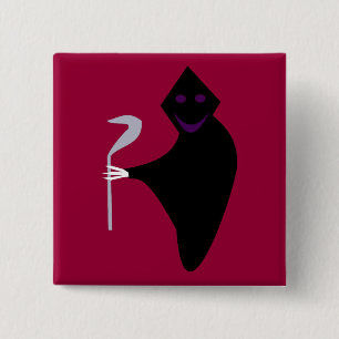 Grimm-Sensenmann Halloween-Taste Button