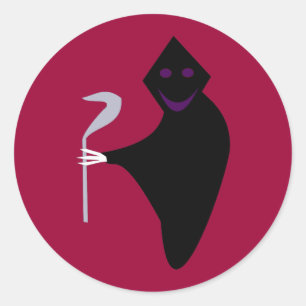 Grimmige Sensenmann Halloween Stickers