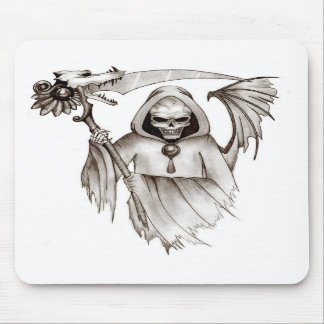 GRIMMIGE SENSENMANN-MAUSUNTERLAGE MOUSEPAD