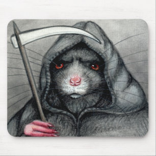 Grimmige Sensenmann-Ratte Mousepad