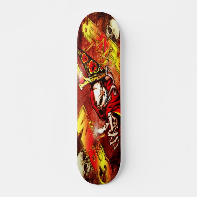 Grimmige Sensenmann-Skate-Plattform Skateboard (Vorne)