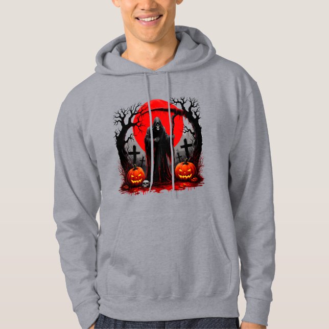 Grimmige Sensenmann Szene Hoodie (Vorderseite)