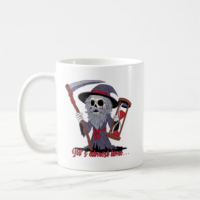 Grimmige Vater-Zeit Kaffeetasse (Links)