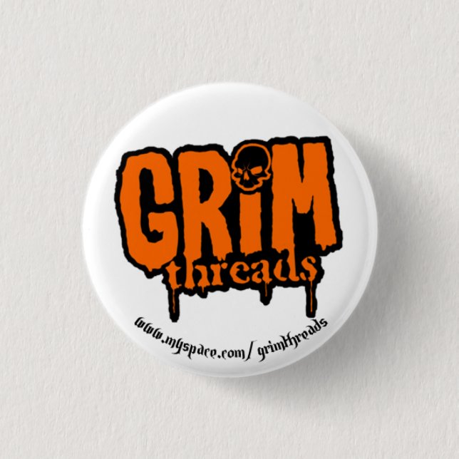 Grimmiger Faden Logo-Knopf Button (Vorderseite)