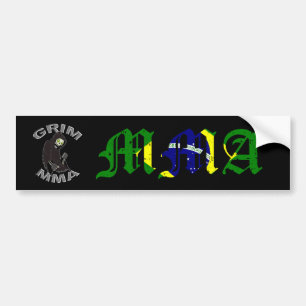 Grimmiger MIXED MARTIAL ARTS Autoaufkleber