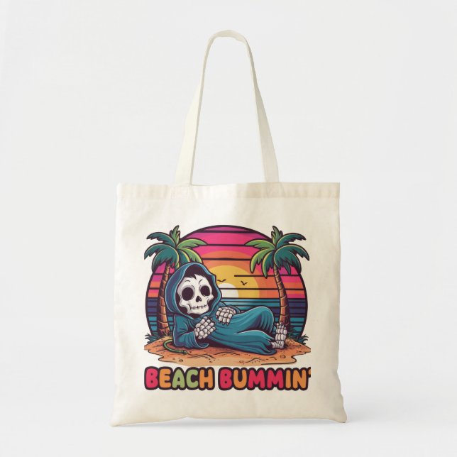 Grimmiger Reaper Beach Bummin Tragetasche (Vorne)