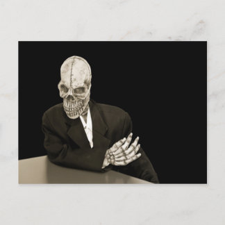 Grimmiger Sensenmann 3 Postkarte