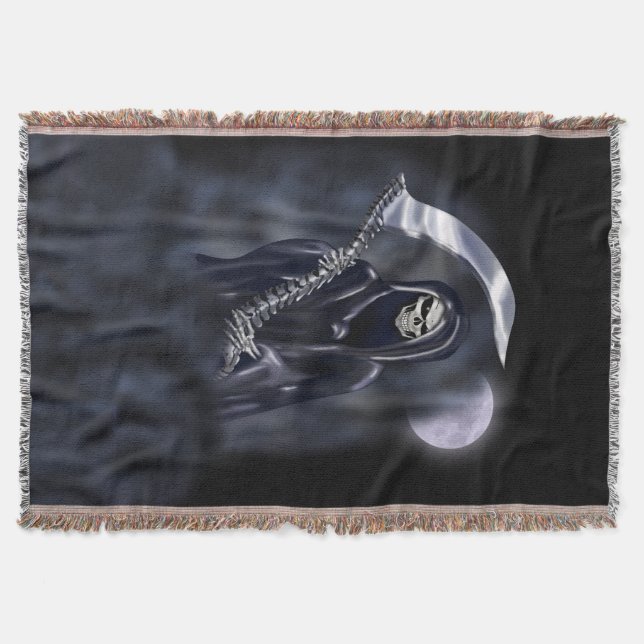 Grimmiger Sensenmann Decke (Vorderseite)