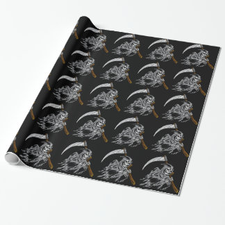 Grimmiger Sensenmann Geschenkpapier