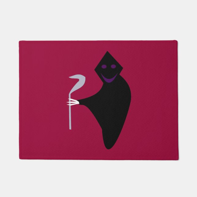 Grimmiger Sensenmann Halloween Doormat Fußmatte (Vorderseite)