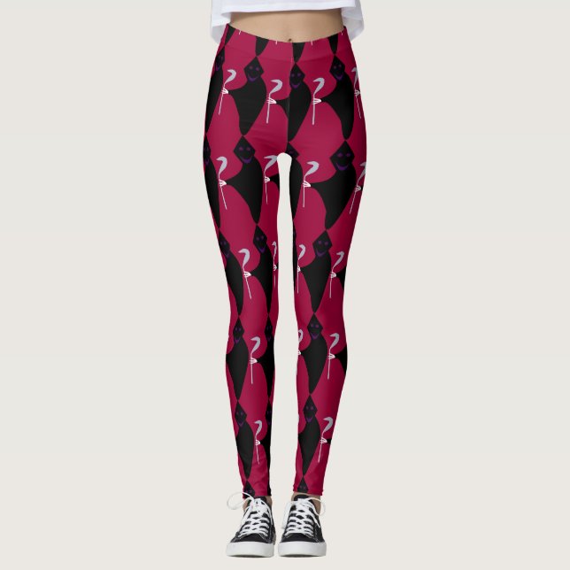 Grimmiger Sensenmann Halloween Leggings (Vorderseite)