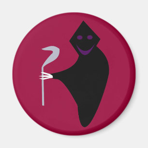 Grimmiger Sensenmann Halloween Magnet