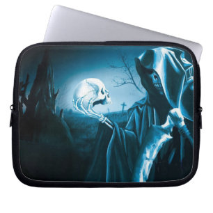 Grimmiger Sensenmann-Laptop-Halter Laptopschutzhülle