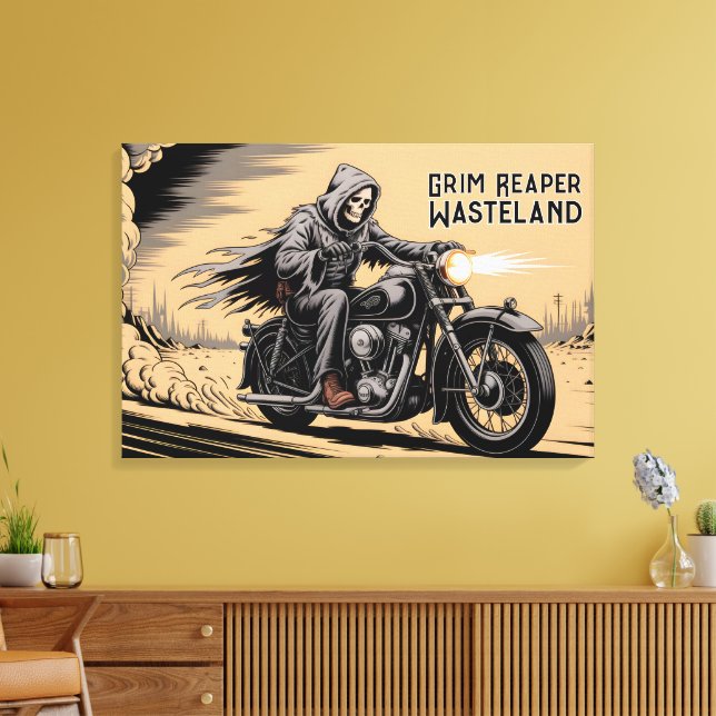 Grimmiger Sensenmann Leinwanddruck (Insitu (Wohnzimmer))