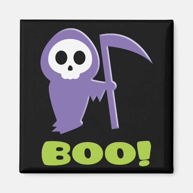 Grimmiger Sensenmann Magnet (Vorne)