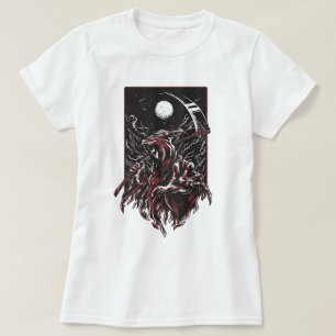 Grimmiger Sensenmann mit Scythe T-Shirt