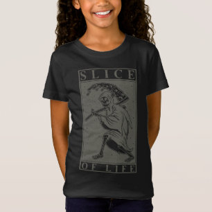 Grimmiger Sensenmann Pizza Scythe Slice of Life T-Shirt