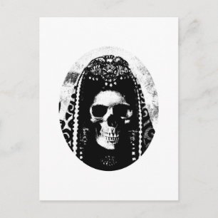 Grimmiger Sensenmann Skull-Design Postkarte