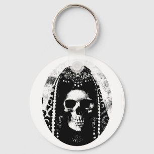 Grimmiger Sensenmann Skull-Design Schlüsselanhänger