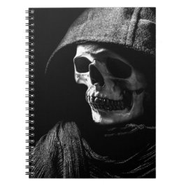 Grimmiger Sensenmann Skull Notizblock