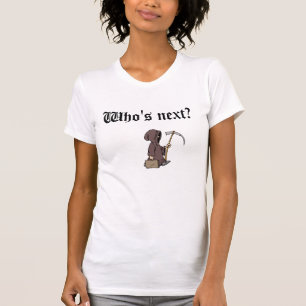 Grimmiger Sensenmann weg zum zu arbeiten T-Shirt